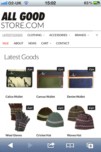 AllGoodStore.com iPhone